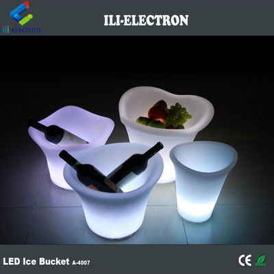 再充電可能な led led プラスチック製の氷のバケツ 防水 ワイヤレス ポータブル パーティー用