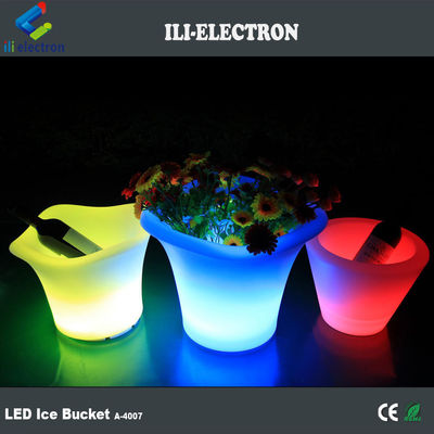 再充電可能な led led プラスチック製の氷のバケツ 防水 ワイヤレス ポータブル パーティー用