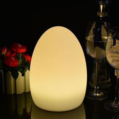 寝室 LED 卵テーブルランプ リチウム電池付き USB 充電可能