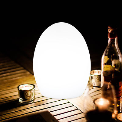 寝室 LED 卵テーブルランプ リチウム電池付き USB 充電可能