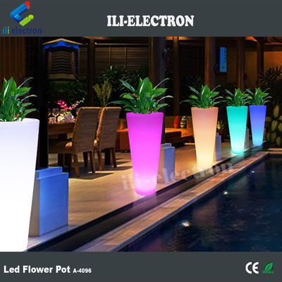 屋外用防水式LED花植え台 タッチ制御型