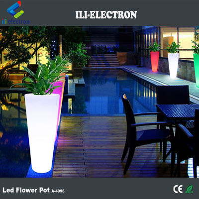 屋外用防水式LED花植え台 タッチ制御型