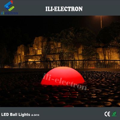 PE プラスチック LED 半球灯 クリスマス飾りのために再充電可能