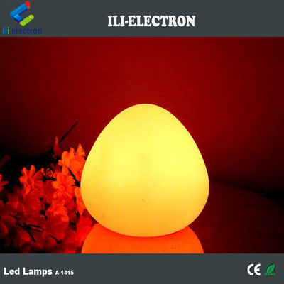 色彩豊かな卵形 夜光 LEDランプ 遠隔制御付き無線