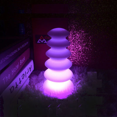 16色変化するプラスチック製のLEDテーブルランプ