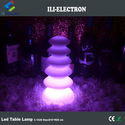 16色変化するプラスチック製のLEDテーブルランプ
