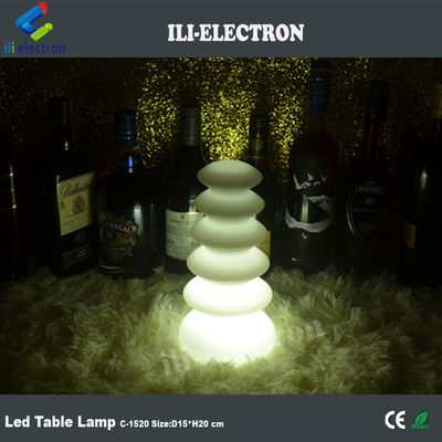 16色変化するプラスチック製のLEDテーブルランプ