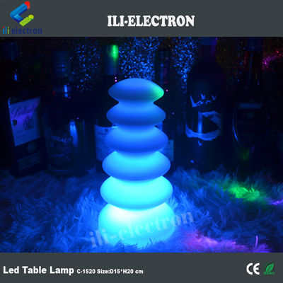 16色変化するプラスチック製のLEDテーブルランプ