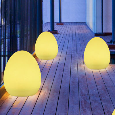 モダンライフ LED バッテリー 卵形テーブルランプ