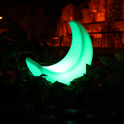照明された月形のLEDテーブルランプ