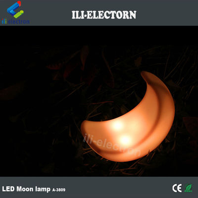照明された月形のLEDテーブルランプ