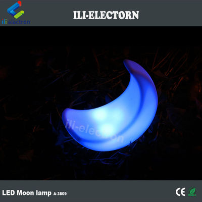 照明された月形のLEDテーブルランプ