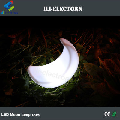 照明された月形のLEDテーブルランプ