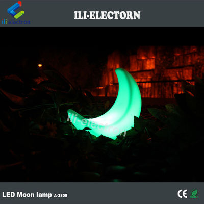 照明された月形のLEDテーブルランプ