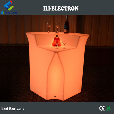 リチャージ可能なプラスチック製の携帯式LEDバーテーブル