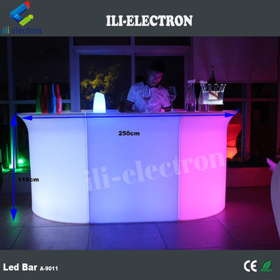 リチャージ可能なプラスチック製の携帯式LEDバーテーブル