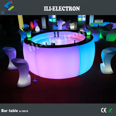 商業用プラスチック モダン レストラン LED バーテーブル CE ROHS UL
