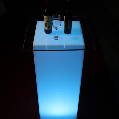 充電可能なリチウム電池付きの現代的なRGBLED輝き家具テーブル
