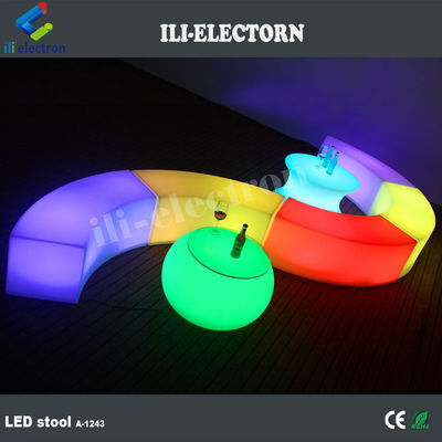 色の変化するLED輝き家具,再充電可能なLEDラウンジチェアOEM