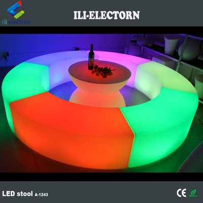 色の変更 リチャージ可能 LED 家具 LED カーブベンチ座席