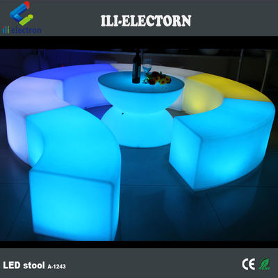 色の変更 リチャージ可能 LED 家具 LED カーブベンチ座席