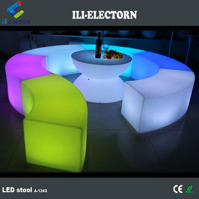 色の変更 リチャージ可能 LED 家具 LED カーブベンチ座席