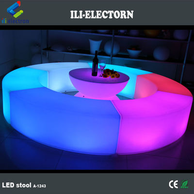色の変更 リチャージ可能 LED 家具 LED カーブベンチ座席