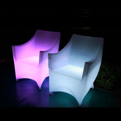 PE プラスチック LED 照明家具椅子 RGB 充電可能なリチウム電池