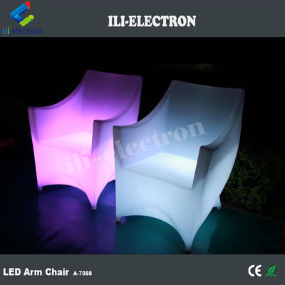 PE プラスチック LED 照明家具椅子 RGB 充電可能なリチウム電池