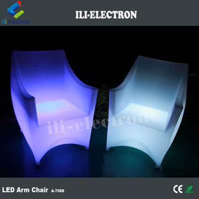 PE プラスチック LED 照明家具椅子 RGB 充電可能なリチウム電池