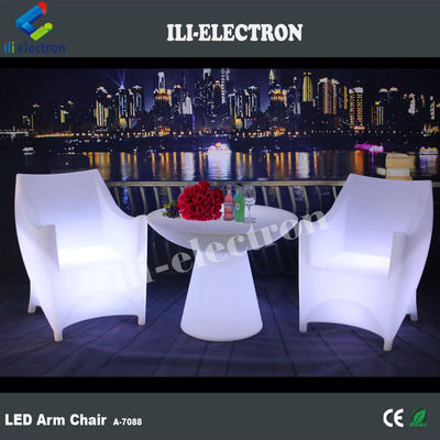 PE プラスチック LED 照明家具椅子 RGB 充電可能なリチウム電池