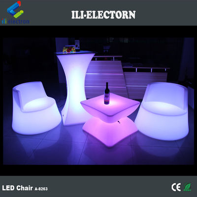 100%PE プラスチック 再充電可能なRGB照明 LED海馬 輝くデッキチェア