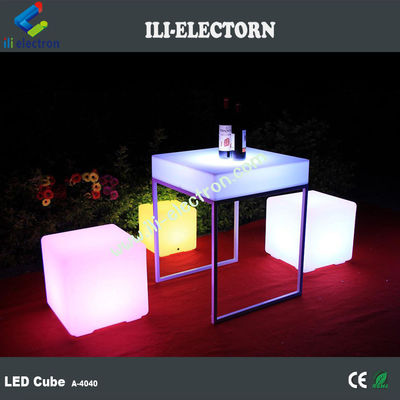 ライト付き LED キューブ イス キューブ 椅子