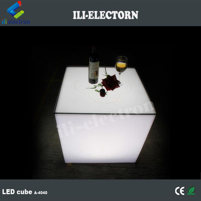 LED充電可能 プラスチック家具 屋外家具 LED立方体照明
