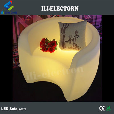 商用 PE プラスチック LED 輝き家具, 照明 LED ラウンジソファ