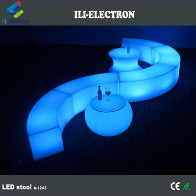 商業用 カーブド LED バー家具 屋外庭園用
