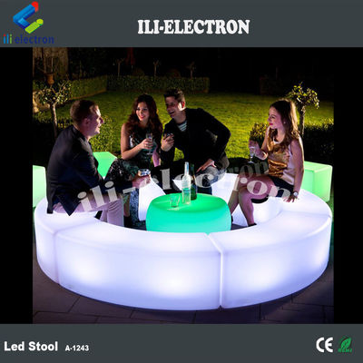商業用 カーブド LED バー家具 屋外庭園用