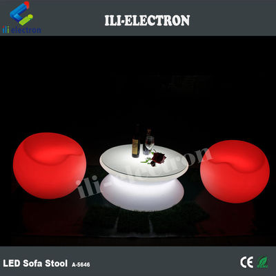 モジュラルの色を変えるパフチェア プラスチック リビング家具 LEDライトアップソファ