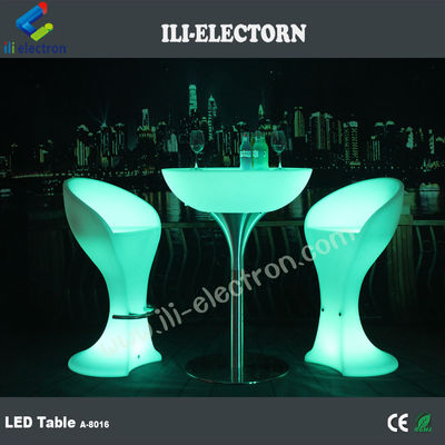 魅力的なRGBリモコン 屋外 LED メタルサポート カフェテーブル