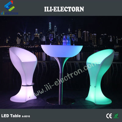 魅力的なRGBリモコン 屋外 LED メタルサポート カフェテーブル
