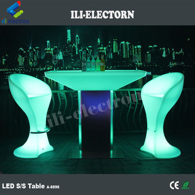RGB リモコン照明 プラスチック製 LED 広形のラウンジテーブル