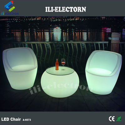LEDアクセントライトテーブル 丸いバー 輝くLEDバーテーブル
