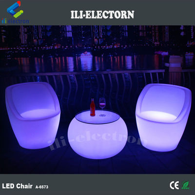 LEDアクセントライトテーブル 丸いバー 輝くLEDバーテーブル