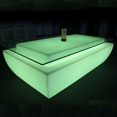 色の変化 リチャージ可能なプラスチックLEDライトアップバーテーブル