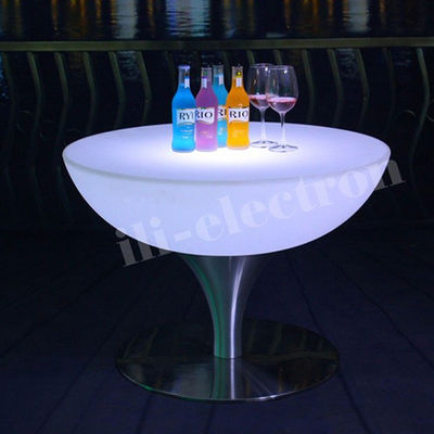 スタイリッシュ ロマンチック スタイリッシュ LED バー コーヒー 丸い コクテルテーブル IP54 PE素材
