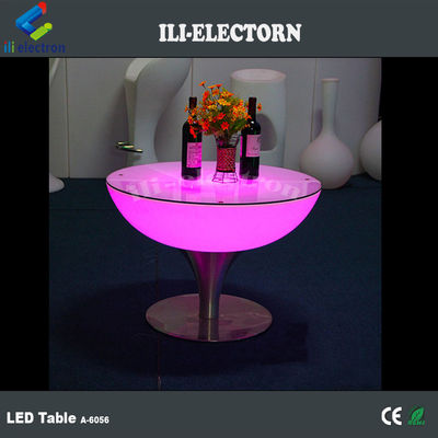 スタイリッシュ ロマンチック スタイリッシュ LED バー コーヒー 丸い コクテルテーブル IP54 PE素材