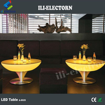 スタイリッシュ ロマンチック スタイリッシュ LED バー コーヒー 丸い コクテルテーブル IP54 PE素材