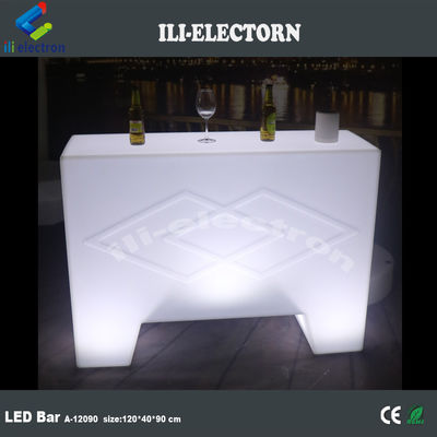 変色 プラスチック LED ポータブル バーテーブル インファラード リモコン