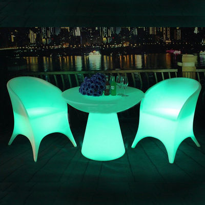 明るい家用 プラスチック リチャージ可能 LED ディナーテーブル