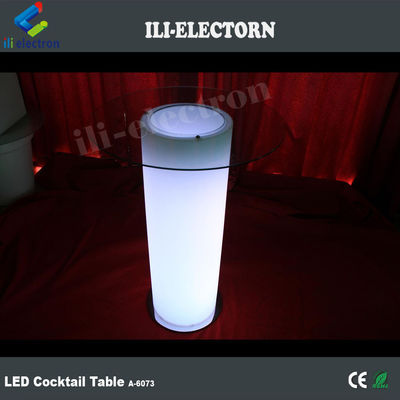 グラステーブルトップ 照明 バーテーブル LED コクテルテーブル